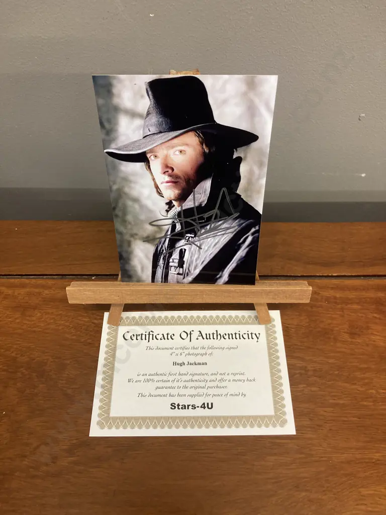Hugh Jackman Signed Photo 15 x 10cm With Authentication Image 1++